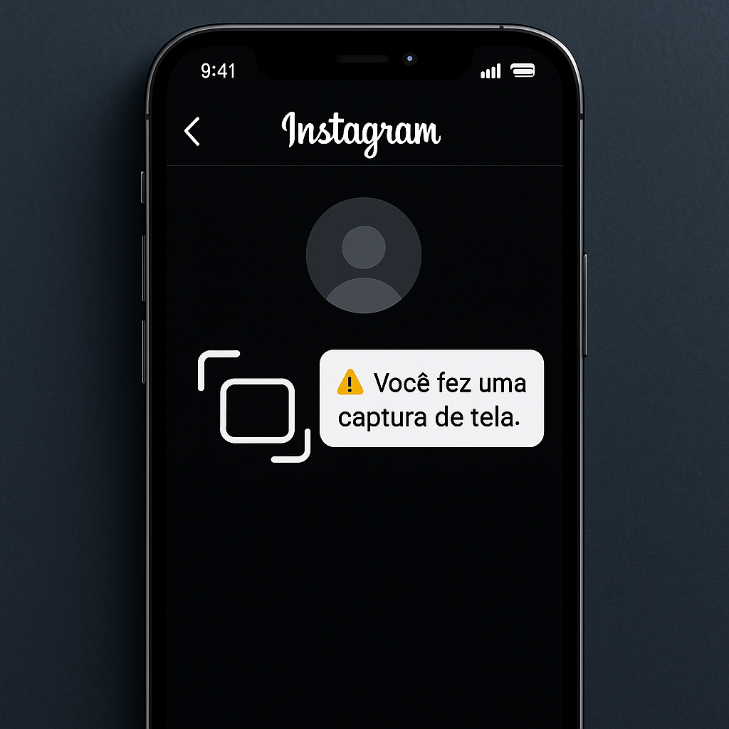 Instagram avisa quando tira print?